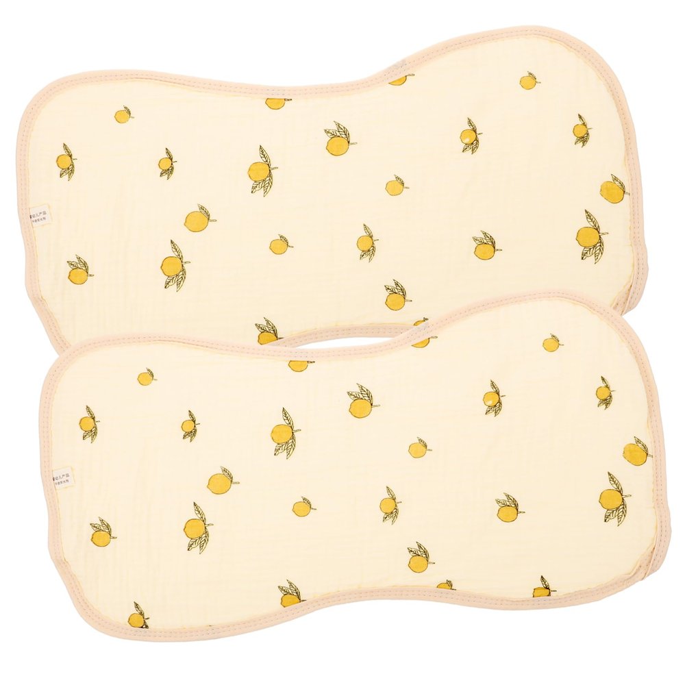 2-Pack Cotton Baby Burp Cloths with Shoulder Coverage