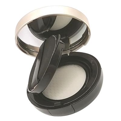 BESTYASH Refillable Powder Case with Puff, 15 g, Black