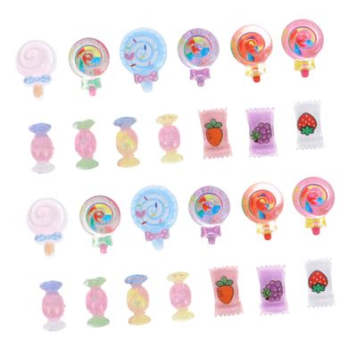 Resin Nail Art Charms with Cartoon Candy Design