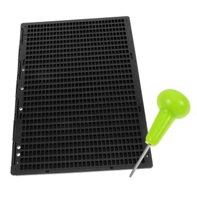 Braille Writing Slate, 1-Piece Plastic Set with Stylus, Black