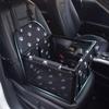 HLTTXS Car Seat for Dogs, Compatible with BMW F23 F24 F25 F30 F31 F34 F35 F36 F39 F44 F40 F48 F49 E84 F87 i3, Reinforced Removable Washable Seat, C/Black Paw view 1