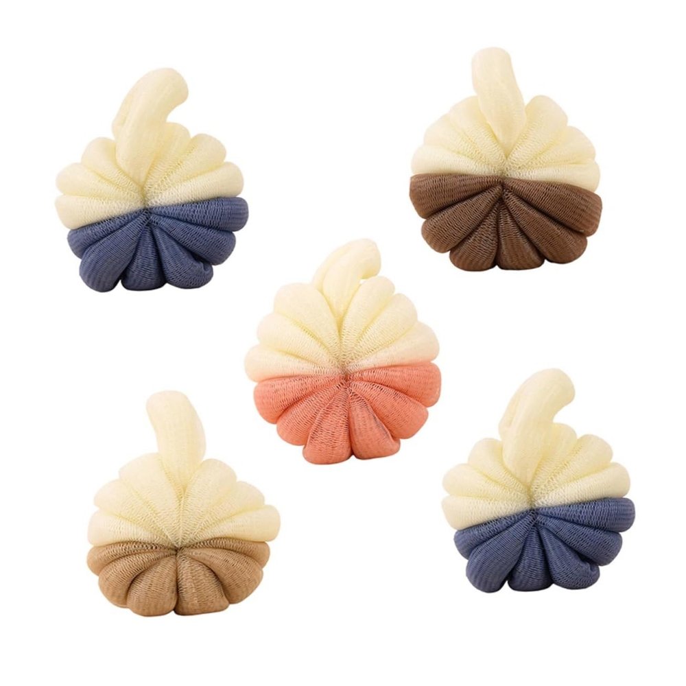 5-Pack PE Bath Loofahs for Bath and Shower