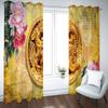 MAYNUO 3D Golden Jade Carved Dragon Blackout Curtains, 200 x 200 cm view 4