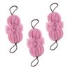 3-Pack Pink PE Bath Sponges for Bath and Shower view 1