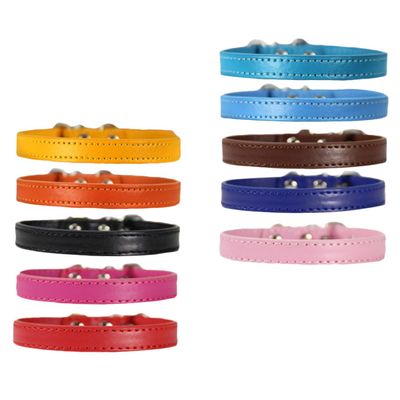 HOMOBABE 10-Piece Adjustable Collars for Small Pets, Assorted Colors, Lightweight and Durable