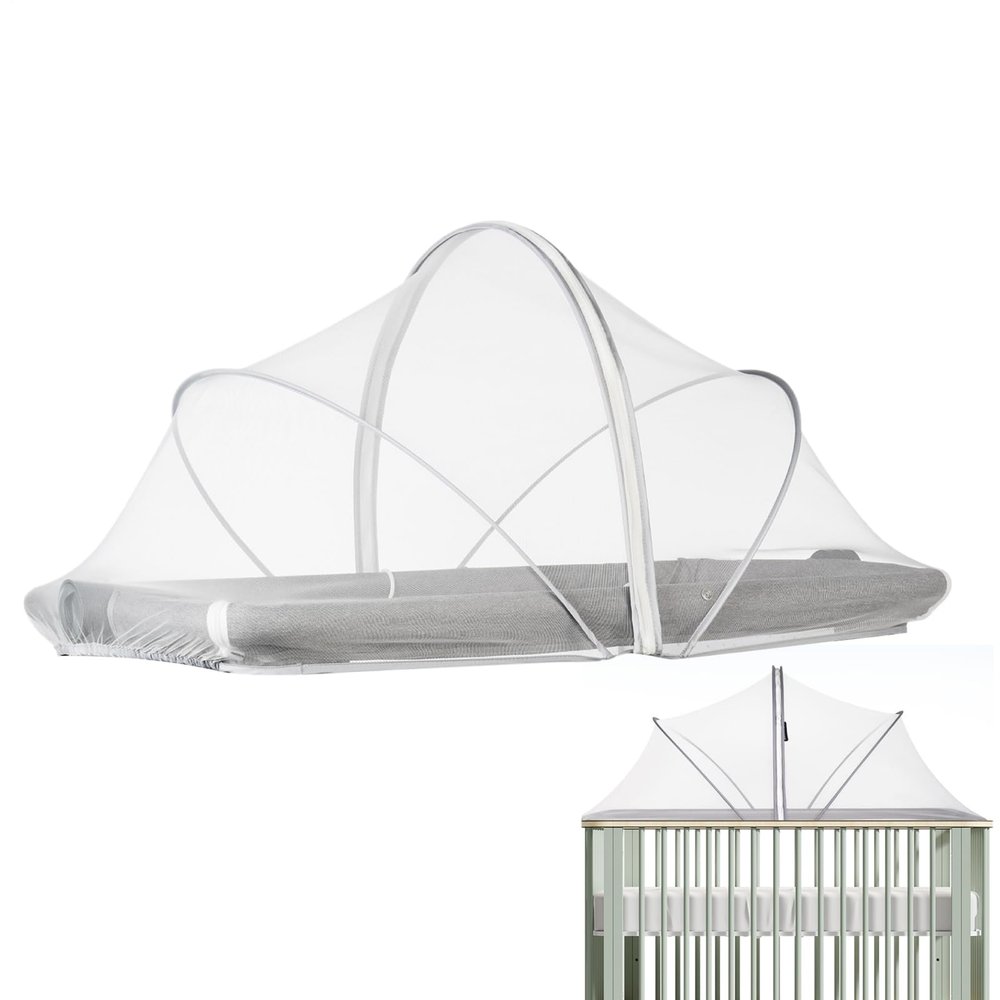 Baby Crib Bedside Bassinet Protective Mesh Net