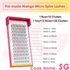 SEEDEW Manga Micro-Spike Lash Extensions, SG, 0.07 D Curl, MIX 8–15 mm, 120 pcs view 3