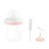 Pet Nursing Bottle with Nipples, 120 ml, Reusable Silicone Nipple (Pink) view 1