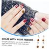 4-Piece Nail Art Plush Charms with Zircon view 4