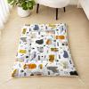 HOSIMA Dog Bed, Soft Washable Pet Mat with Cartoon Dog Print, Fleece Underside, AM003 S view 2
