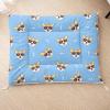 HOSIMA Dog Bed, Washable Pet Mat with Cartoon Dog Print, Double-Sided Sheepskin Underside, AG055 S view 1