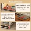 Portable Dog Crate with Wheels and Top Shelf, Easy to Install and Move, Ideal for Small to Medium-Sized Dogs view 3