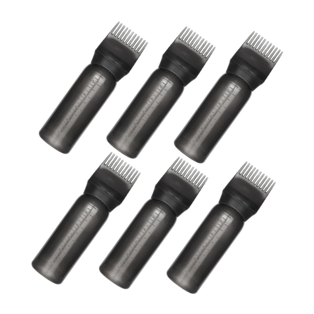 Healeved Root Comb Applicator Bottles, 6-Piece Set, 160 ml, PP