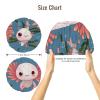 Satin Sleep Cap with Cute Axolotl Print for Women and Girls view 2