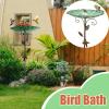 Outdoor Birdbath and Bird Feeder for Patio view 3
