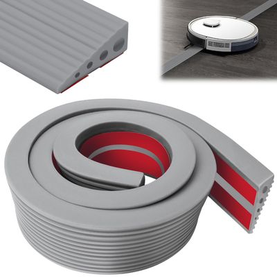 Niuny Door Threshold Ramp, 2 x 6 x 100 cm, Self-Adhesive TPE Transition Strip