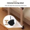 TYHAYJYK Height-Adjustable Mobile Bed Table with Wheels view 3
