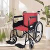 WLH Alexanders Folding Transport Wheelchair with Full-Length Arms and Safety Belts, Travel Chair for Adults and Seniors, Supports up to 200 lb view 4