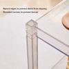 3-Tier Acrylic Rolling Cart with Wheels view 3