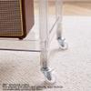 3-Tier Acrylic Rolling Cart with Wheels view 4
