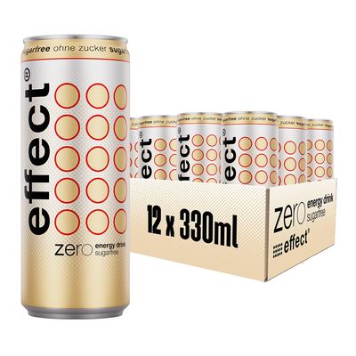 effect Energy Drink Zero Sugar, 12 cans