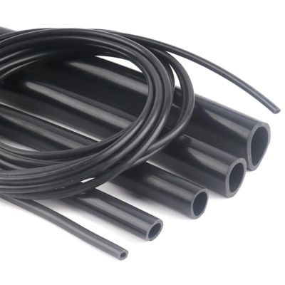 1/3/5 m Set Black Flexible Silicone Rubber Hose for Aquarium Air Pumps, Heat-Resistant High-Pressure Fuel Tank Hose (5 m, ID 16 mm x OD 21 mm)