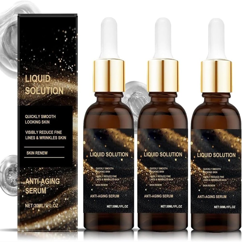Anti-Aging Liquid Face Serum for Wrinkles and Firming, 3 Pieces