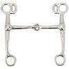 Baxnore Stainless Steel Jointed Horse Bit, Rotating Cheek, 125 mm view 1