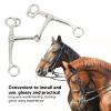 Baxnore Stainless Steel Jointed Horse Bit, Rotating Cheek, 125 mm view 2
