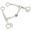 Baxnore Stainless Steel Jointed Horse Bit, Rotating Cheek, 125 mm view 4