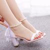 Women's High Heels with Closed Pointed Toe and Ankle Strap view 2