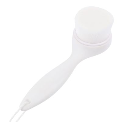 Manual Facial Cleansing Brush, White Plastic, for Women