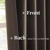 HANGEENGS 1-Piece Blackout Curtain, Linen Look, Thermal Insulating, Light Blue, 255 x 90 cm (W x H) view 4