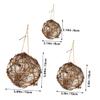 BUGUUYO 3-Piece Spherical Nesting Material with Cotton for Parrots and Hummingbirds, for Garden and Home view 2