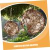 BUGUUYO 3-Piece Spherical Nesting Material with Cotton for Parrots and Hummingbirds, for Garden and Home view 3