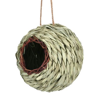 Handwoven Hummingbird-Shaped Birdhouse for Hanging