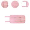 Milageto Castor Oil Pack Wrap, Washable Cotton Compress with Button Belt and Front Pocket for Adult Waists, Pink view 3