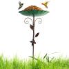 Outdoor Bird Bath and Patio Bird Feeder view 1