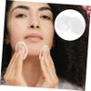 600 Round Half Makeup Remover Pads Made of Nonwoven Fabric for Women and Girls view 3