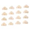MILISTEN Cloud-Shaped Wooden Monthly Milestone Cards, Khaki view 1