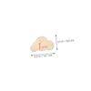 MILISTEN Cloud-Shaped Wooden Monthly Milestone Cards, Khaki view 2