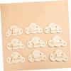 MILISTEN Cloud-Shaped Wooden Monthly Milestone Cards, Khaki view 4