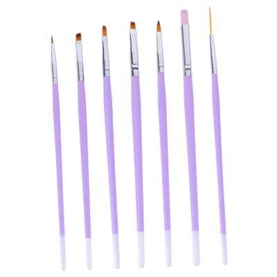 DEARMAMY 7-Piece Long-Lasting Nail Art Brush Set