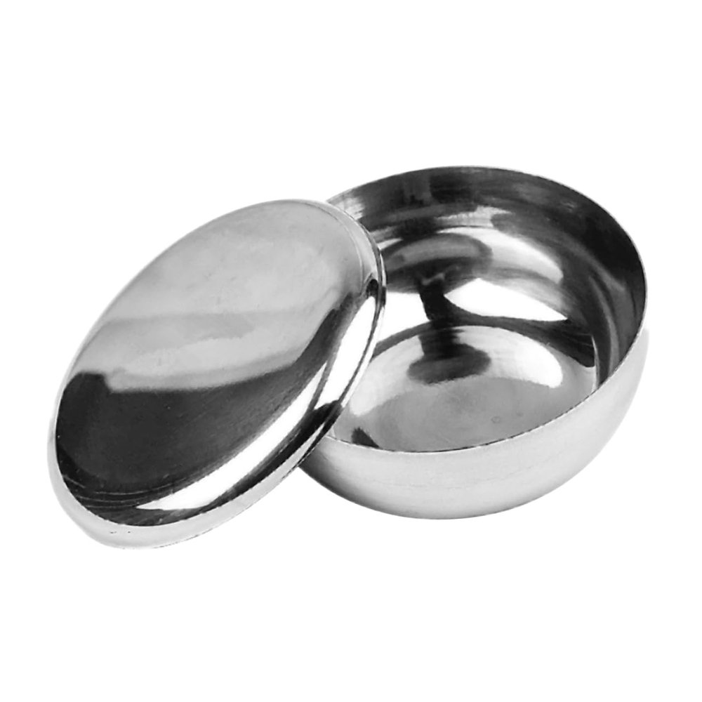 PACKOVE Stainless Steel Shaving Bowl with Lid