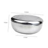 PACKOVE Stainless Steel Shaving Bowl with Lid view 4
