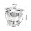 Portable Stainless Steel Urinal with Lid for Children, Silver view 2