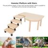 Pssopp Wooden Hamster Platform with Stairs, Cute Design for Hamsters, Guinea Pigs, and Other Small Pets view 4