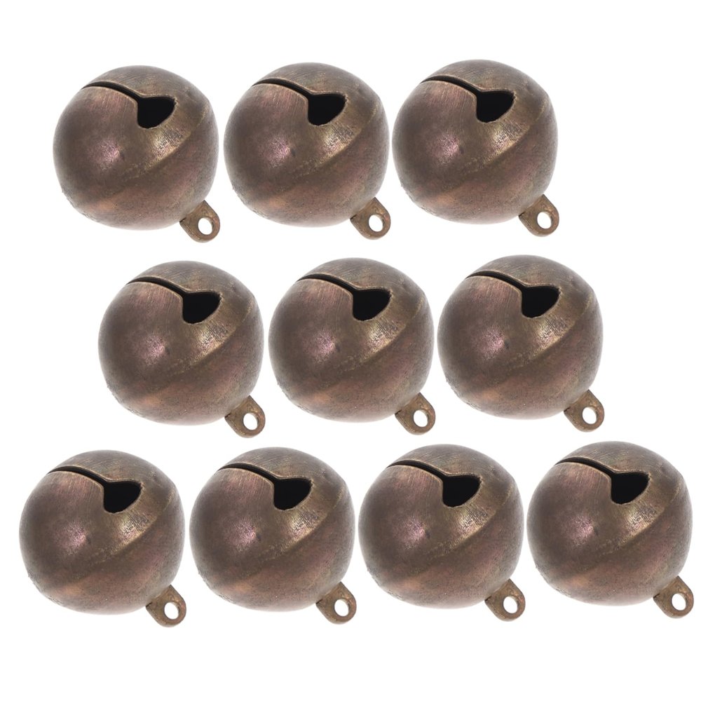 PERSELOSO 10-Piece Copper Bells for Pet Collars