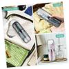 UTHCLO 2-Piece Toothbrush Holder Travel Toothbrush Case with Lid, Portable Toothbrush Box for Home and Travel, Stylish Glacier Pattern view 4