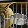 Abaodam Adjustable Stainless Steel Bird Food and Water Bowls view 4